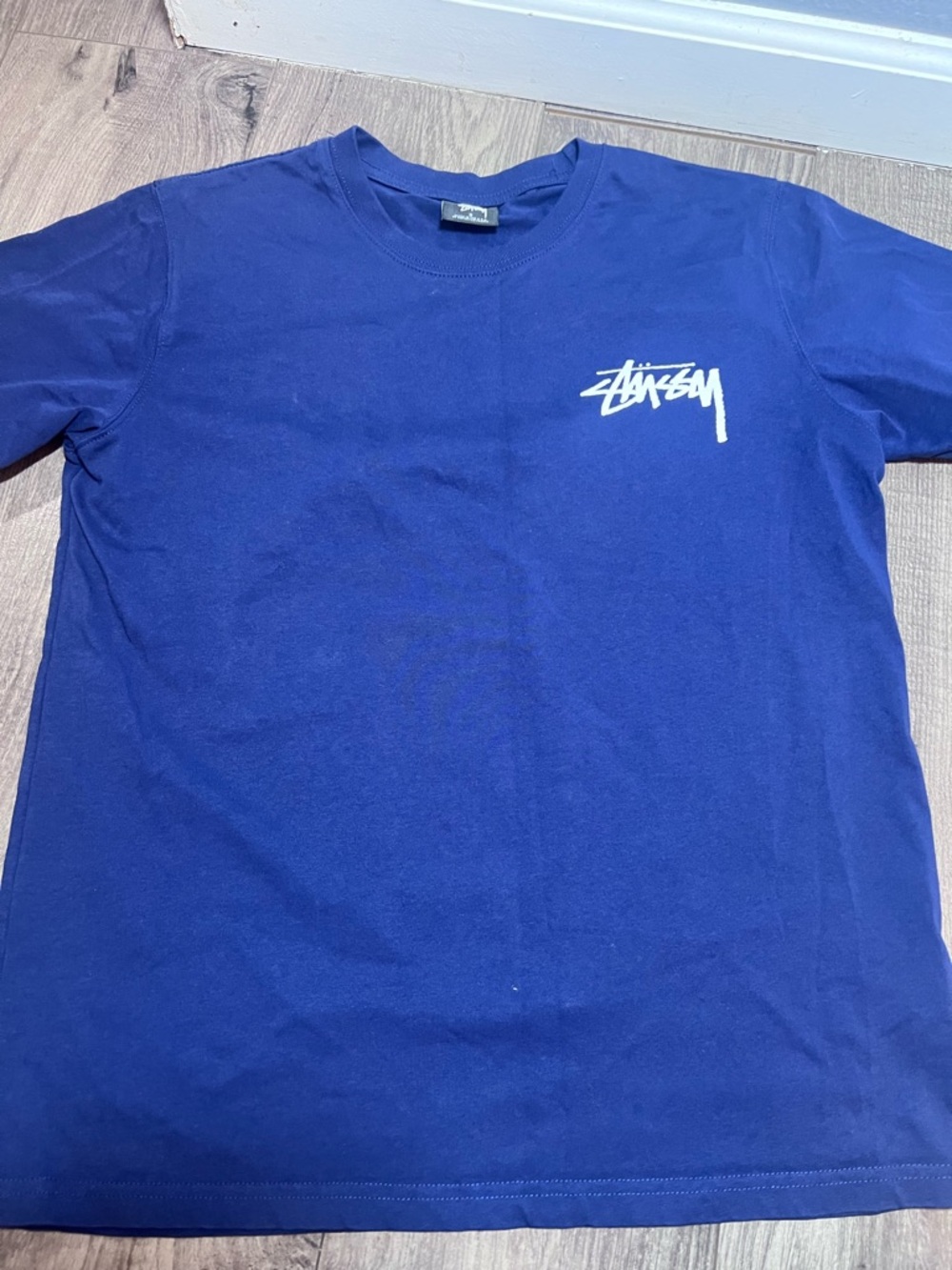Stussy Fuzzy Dice T-Shirt in navy blue from the SS22 collectio